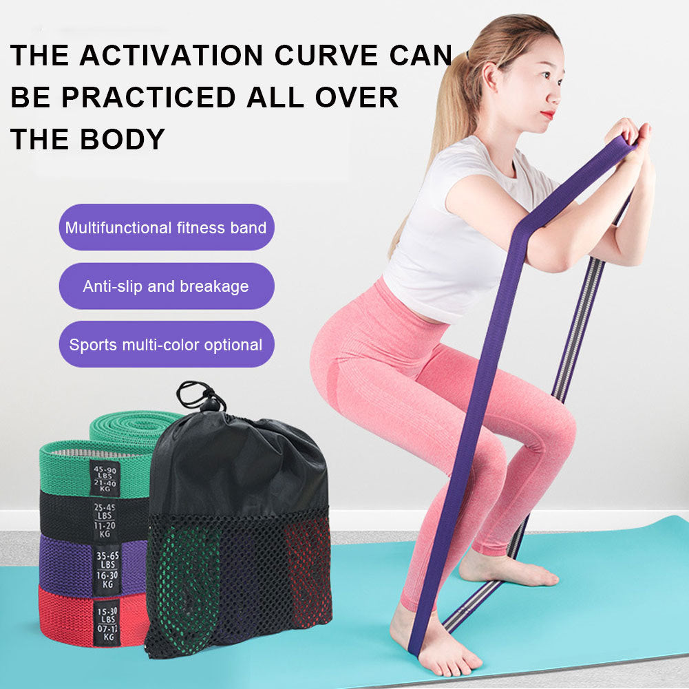 STRYKR Weerstandsbanden Set – Fabric Booty Bands, Antislip voor Glutes + Benen