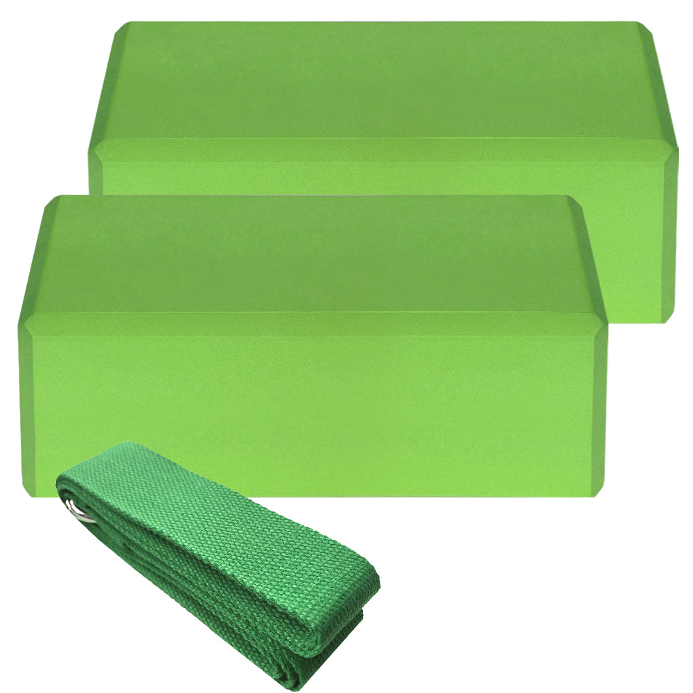 STRYKR Yogablokken Set - 2 EVA Yoga Blokken + Yogariem voor Pilates, Stretching & Meditatie – foto 6