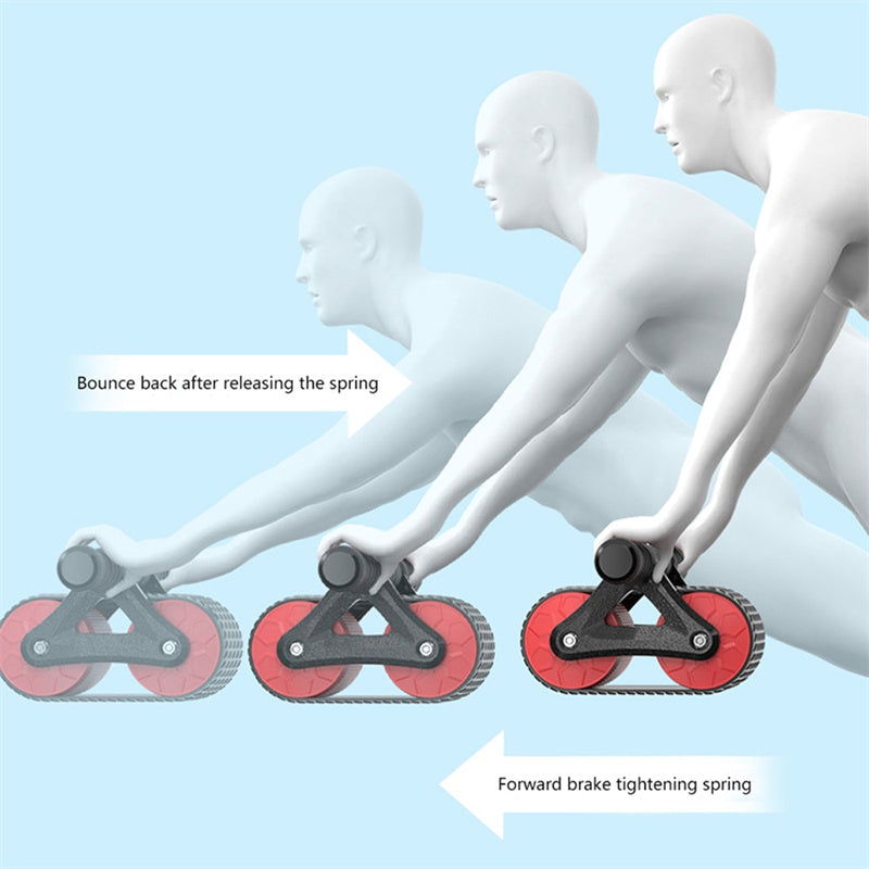 STRYKR Buikroller Premium - Dubbel Wiel Ab Roller met Auto-Rebound voor Buikspiertraining & Core (Fitness Thuis) – foto 4
