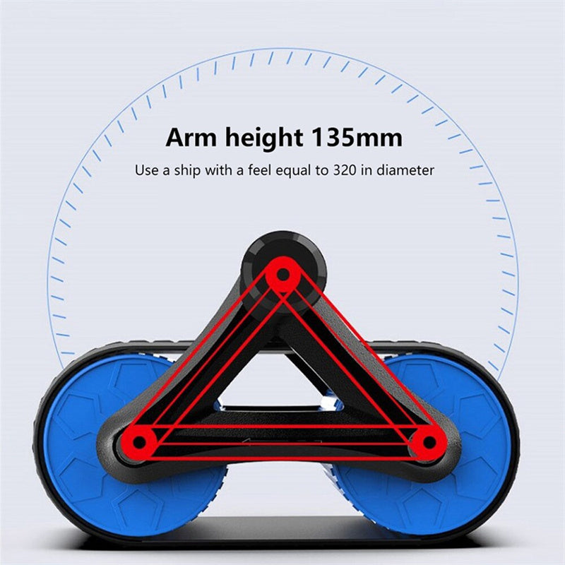STRYKR Buikroller Premium - Dubbel Wiel Ab Roller met Auto-Rebound voor Buikspiertraining & Core (Fitness Thuis) – foto 5