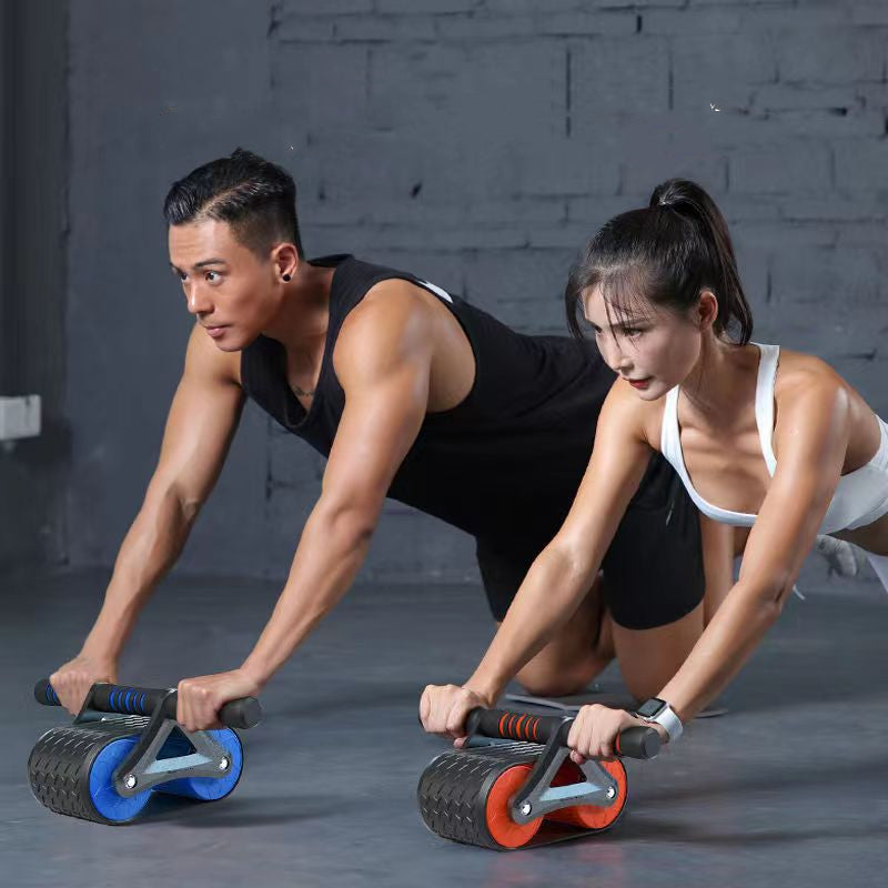STRYKR Buikroller Premium - Dubbel Wiel Ab Roller met Auto-Rebound voor Buikspiertraining & Core (Fitness Thuis) – foto 2