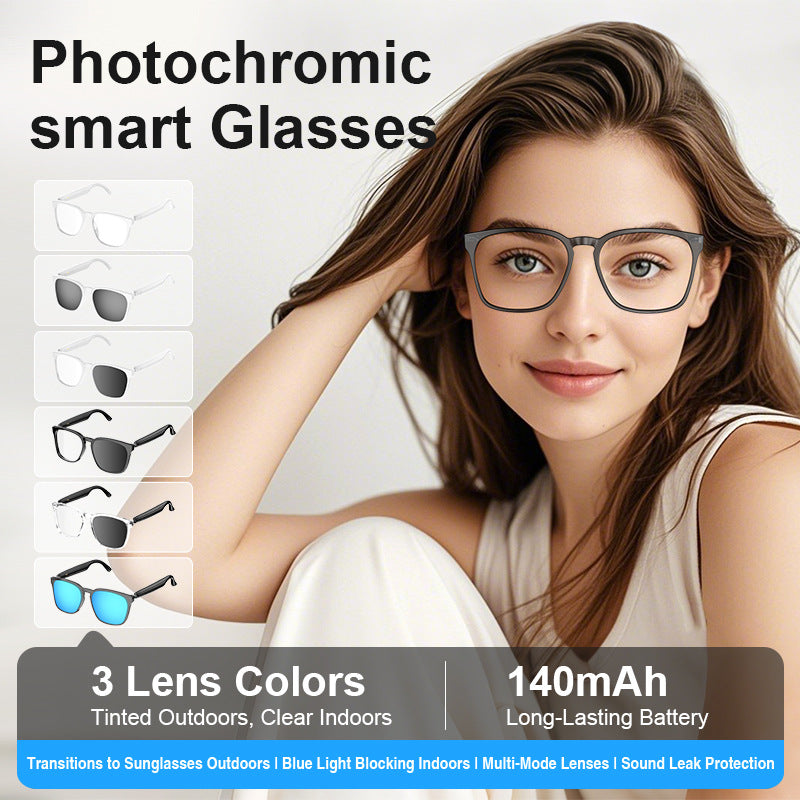 STRYKR Photochrome Bril – AI Smart Bril met Meekleurende Lens, Bluetooth & Vertaling – foto 4