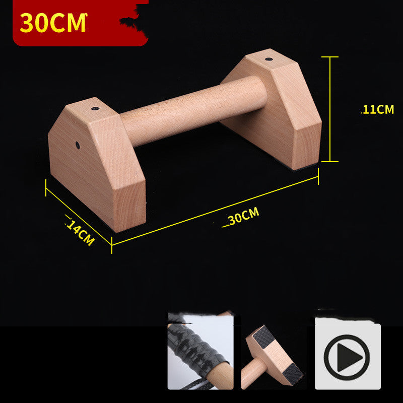 STRYKR Push-up Beugels - Houten Parallettes voor Krachttraining, Calisthenics & Thuisworkout – foto 3