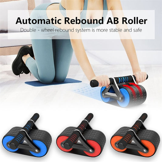 STRYKR Buikroller Premium - Dubbel Wiel Ab Roller met Auto-Rebound voor Buikspiertraining & Core (Fitness Thuis)